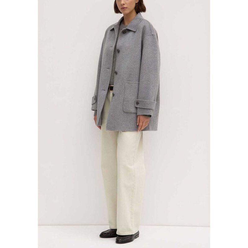 Assembly Label Pierra Wool Coat Grey Marle image number 3